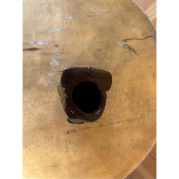 LONGSHOT HORSE BROWN TERRA COTTA SHOT GLASS 3.5” Tall Japan (5868) - Picture 5 of 6